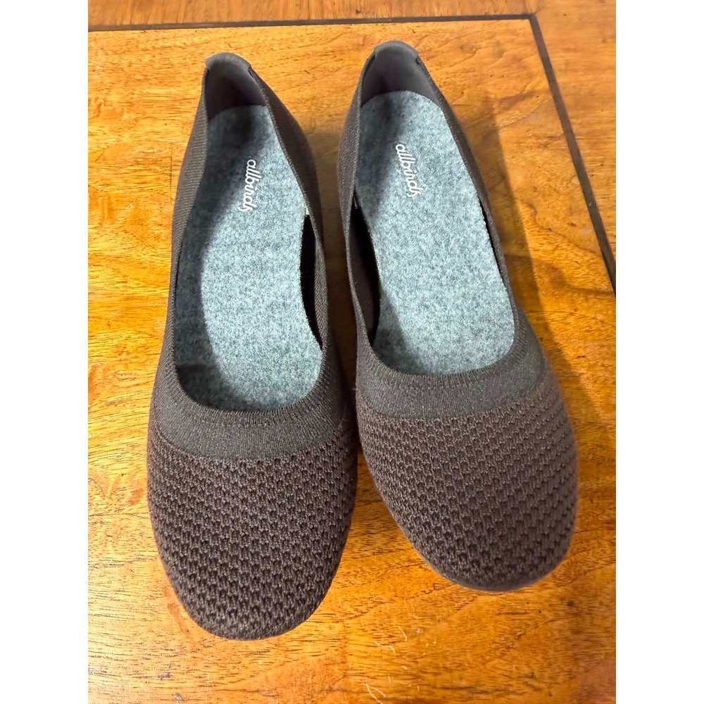 Allbirds Womens 9 Brown Shoes Tree Breezers Ballet Flats Knit Slip On TB W9